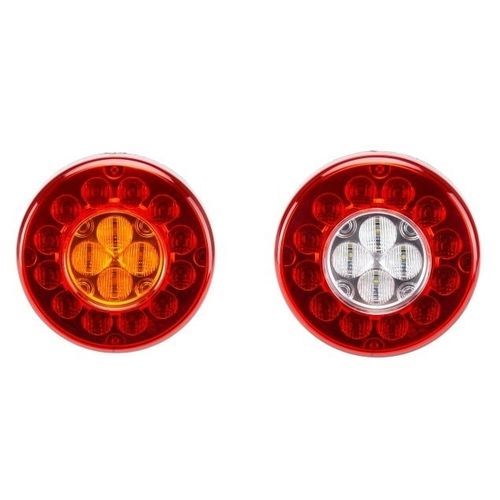 FOCO LED 125MM TRASERO DUO AMBAR/ROJO BRASLUX