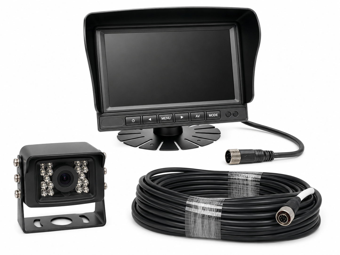 KIT MONITOR ECAM (MT011) CON CAMARA (CA008) Y CABLE CONECTOR 20MTS (CB118)