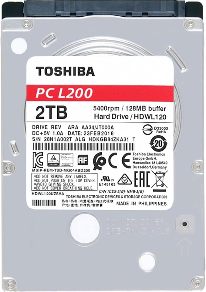 DISCO DURO TOSHIBA L200 2 TB NAC
