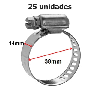 ABRAZADERA INOXIDABLE 19X27MM 1.1/16