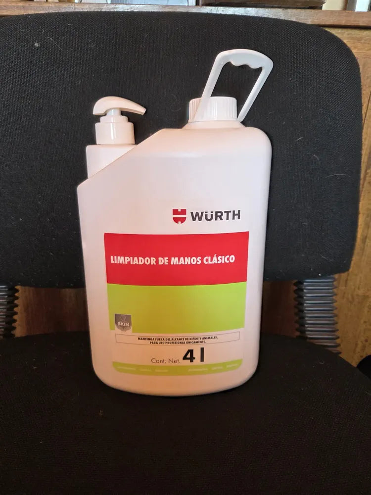 JABON LIMPIADOR MANOS INDUSTRIAL 4 LTS WURTH