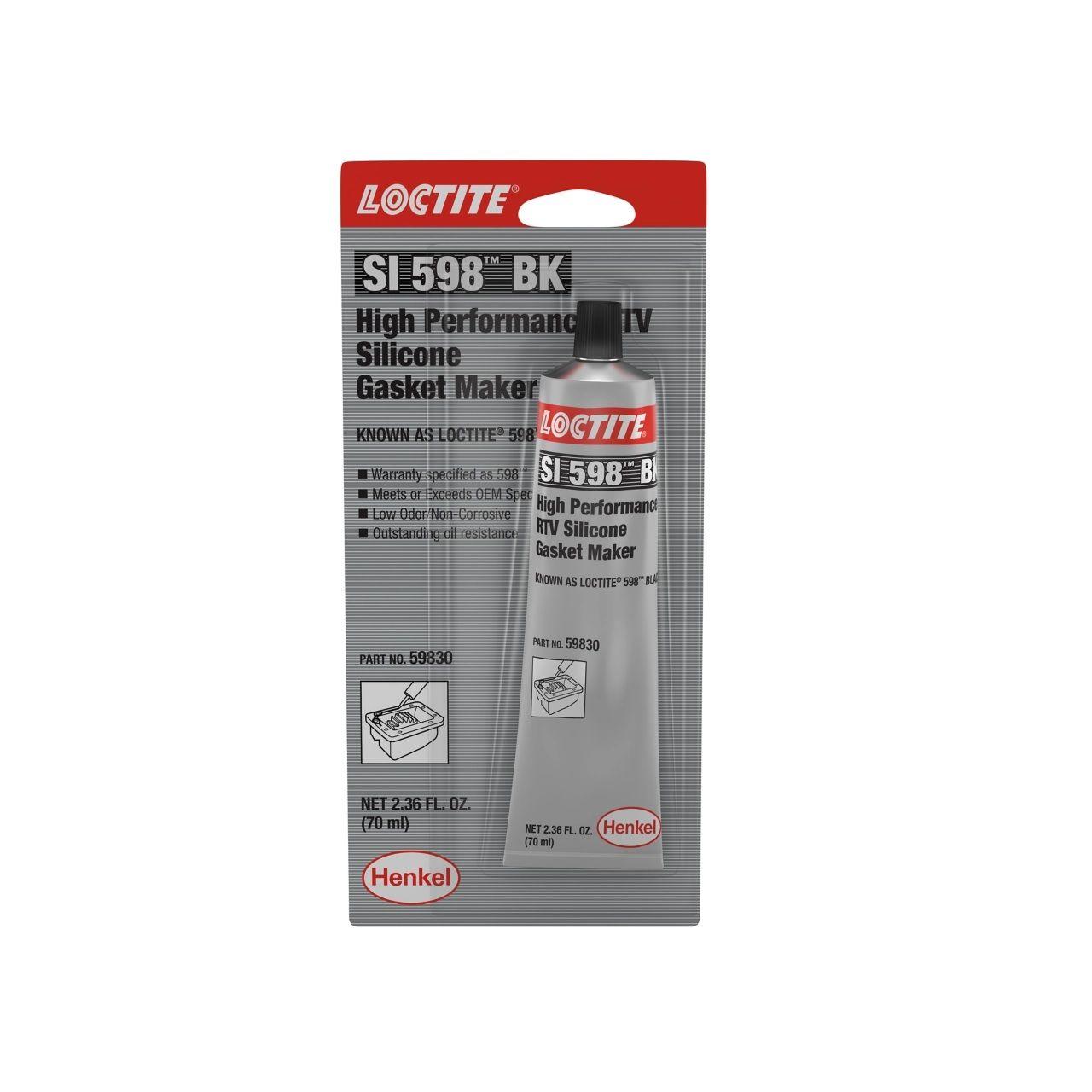 SILICONA NEGRA 598 70ML LOCTITE - Recambio spa