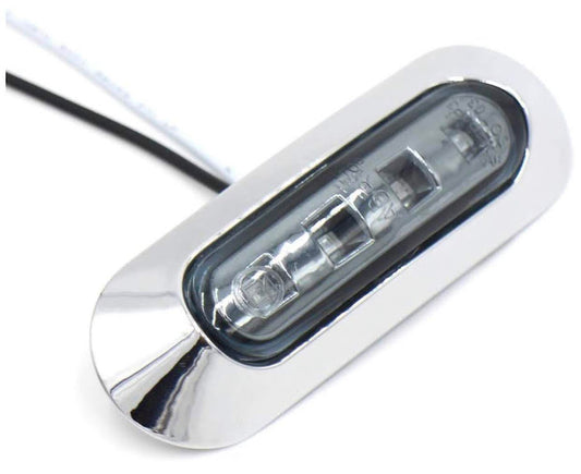 FOCO LED INTERMITENTE DELANTERO  70MM 12/24V  AMBAR BRASLUX  (H)