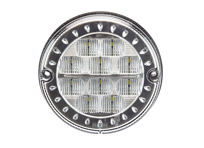 FOCO LED TRASERO 125MM RETROCESO TRANSPARENTE BRASLUX