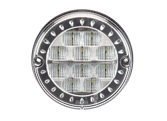 FOCO LED TRASERO 125MM RETROCESO TRANSPARENTE BRASLUX