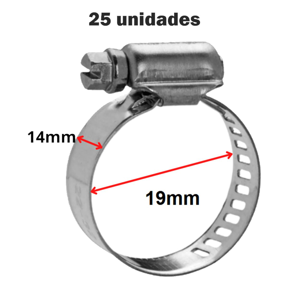 ABRAZADERA INOXIDABLE 19X27MM 1.1/16